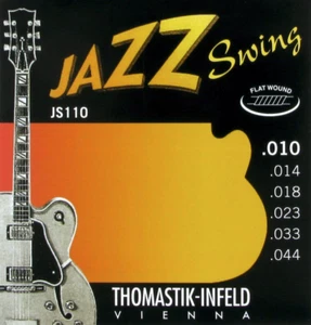 Thomastik-Infeld Jazz Swing 10-44 Flatwound Electric Guitar Strings JS110 - Picture 1 of 2