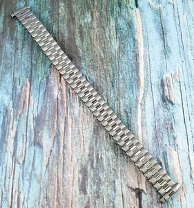 Hadley Roma SQ 10 mm - 14 mm Stainless Steel Stretch Band LB6752W Straight End - Picture 1 of 6