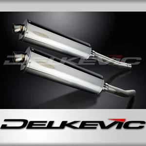 Suzuki Hayabusa GSX1300R 2008-20 Slip On 18" Oval Stainless Exhaust Muffler Kit - Bild 1 von 5