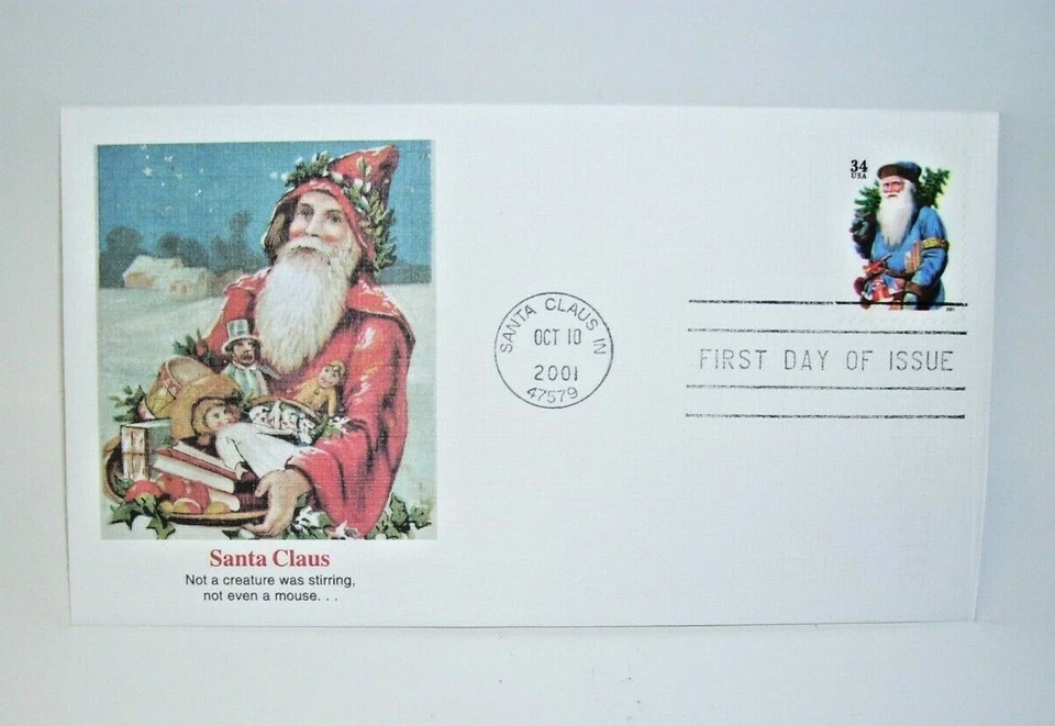 First Day Issue 2001 Santa Claus IN  Not a Creature Was Stirring.... - Image 1 of 1