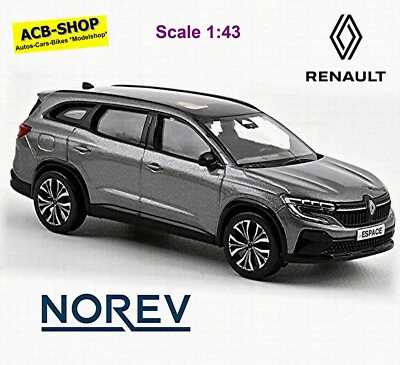 Renault Espace VI Familiare SUV 2023-24 Dolomit-Grau Grigio Metallic 1:43 Norev - Immagine 1 di 2