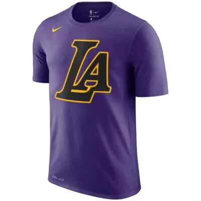 Camiseta masculina logotipo essencial Nike City Edition Los Angeles Lakers 2018 NBA LAL - Imagem 1 de 3