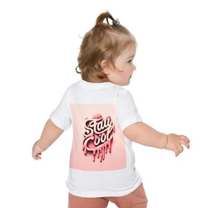 Cool Ice Cream Baby T-Shirt | Cute Summer Outfit, Toddler Gift, Birthday Shirt, - Picture 1 of 5