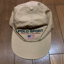 Polo by Ralph Lauren Sport Cap Hat Men Beige Vintage 90's Rare From Japan USED