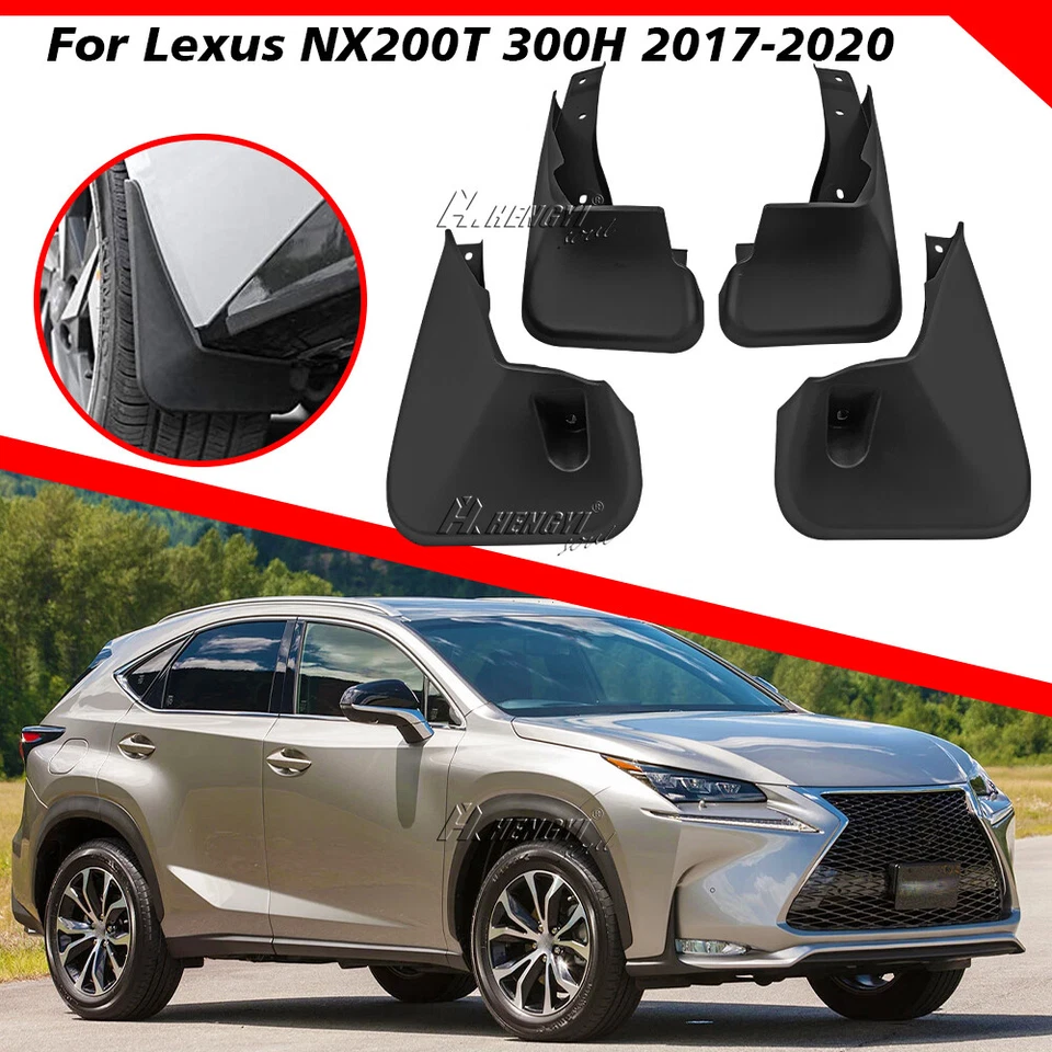 Guarda-lamas protetor contra respingos aba de lama preto para Lexus NX 200T NX300H 2018-2020 - Imagem 1 de 3