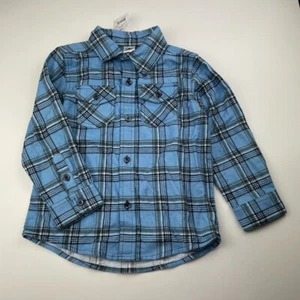 Boys size 4, H&T, checked flannel cotton winter shirt, NEW - Picture 1 of 6