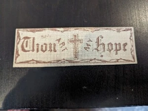 Vintage Punch Paper Bookmark Religious THOU ART MY HOPE EUC  - Picture 1 of 4