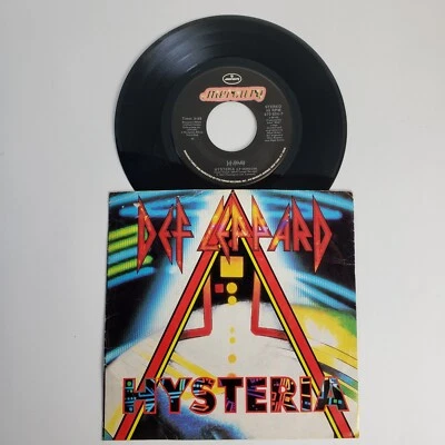 Def Leppard "Hysteria" "Ride Into The Sun" 45 Vg+ Tested Picture Sleeve 1987 - Image 1 of 4