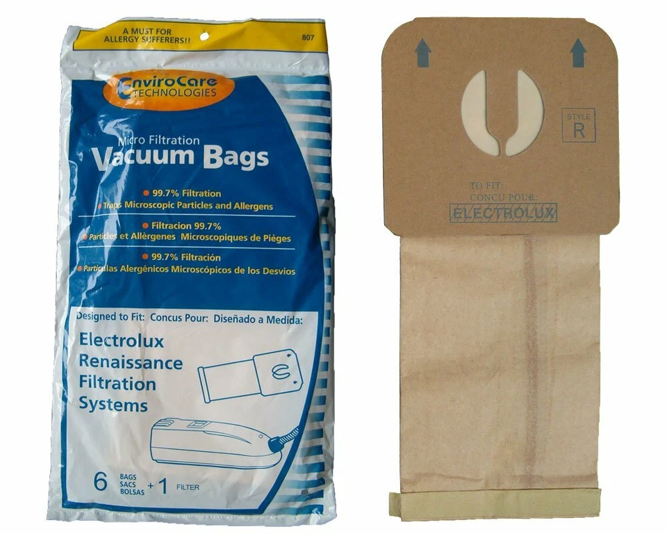 Se adapta a Electrolux Type R Epic 8000 Guardian bote 6 bolsas + 1 filtro # Foto 1 de 1