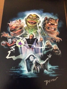 Ghoulies Movie Poster Print 12” X 18” Signed By Artist Devon - Picture 1 of 1