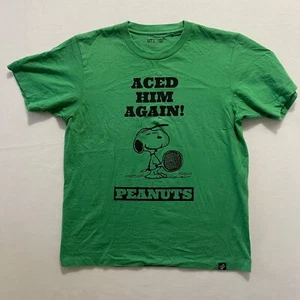 Uniqlo x Peanuts Snoopy Aced Him Again! Green T Shirt Unisex Size S - Picture 1 of 5