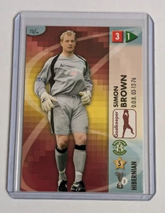 2007 Goaaal! Simon Brown Hibs Hibernian Panini SPL Scottish Football Card #73 - Picture 1 of 5