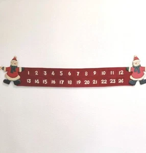 Vintage condition Advent calendar with two gnomes and pockets for surprizes - Picture 1 of 13