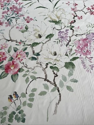 SANDERSON CURTAIN FABRIC DESIGN Magnolia & Blossom 10.2mtrs blossom Leaf - image 1 of 4