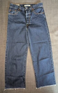 Levi’s Damen Jeans Ribcage Straight W25 L23 dunkelblau Baumwolle gebraucht - Bild 1 von 19