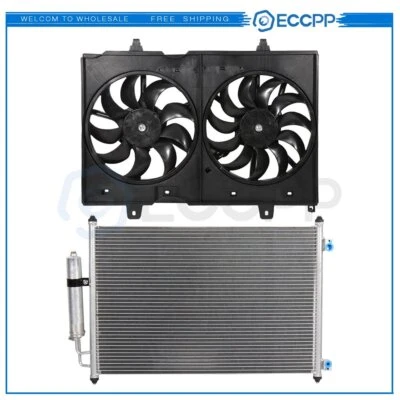 Electric AC Condenser Cooling Fan Kit For 2010 2011 2012 2013 Nissan Rogue - Изображение 1 из 4