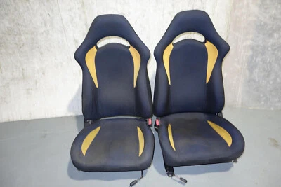 JDM SUBARU IMPREZA WRX TYPE RA GC8 GF8 OEM FRONT SEATS  RAILS 1993-2001 - Image 1 of 4