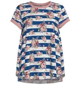 NWT LuLaRoe 3XL Ericka Top - Floral Print - As Pictured - Picture 1 of 2