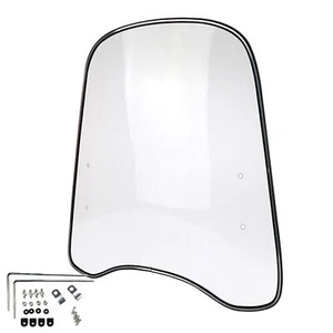 Motorcycle Windscreen 18.11x16.73 Inches High Transparency Clear Windshield - Picture 1 of 12