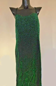 Floor Length Emerald Green Cassandra Stone Beaded Gown!  Party, Dinner, Prom!! - Picture 1 of 6