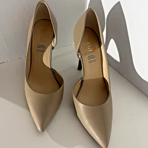 A.n.a Claire Nude Heels 9 Pointed Toe Party Cocktail Formal Any Occasion - Picture 1 of 9