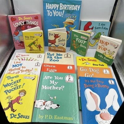Lot of 16 Dr. Seuss Beginner Children’s HardBack Board Books - Smoke Free READ Foto 1 de 4