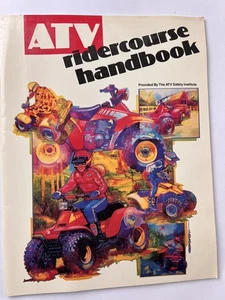 ATV RiderCourse Handbook ATV Safety Institute Training Manual Softcover Guide - Foto 1 di 6
