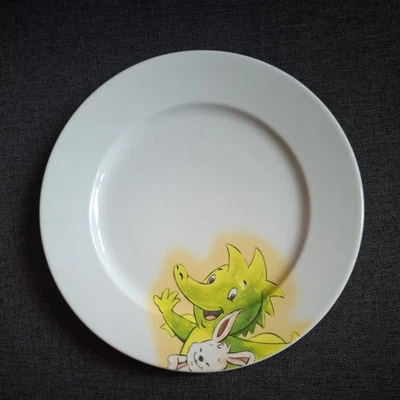 Thomas  Rosenthal Tabaluga Teller 21cm weiss Kindergeschirr - Bild 1 von 4