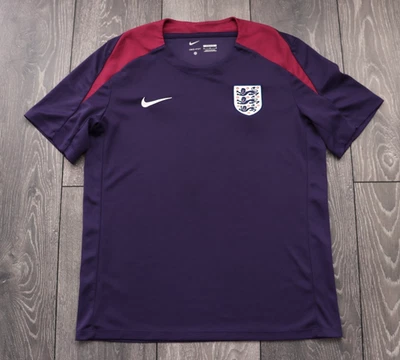 ENGLAND NATIONAL TEAM NIKE TRAINING PRE-MATCH SHIRT 2024/25 JERSEY MEN M SLIMFIT - Image 1 of 4