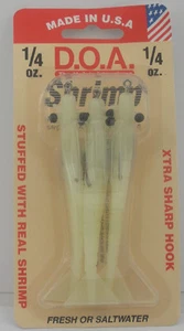 DOA FSH3-3P-305 Shrimp Lure 3" 1/4 oz Nite Glow 3CT - Picture 1 of 1