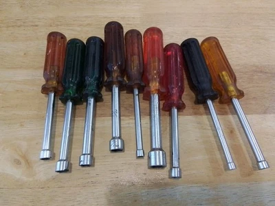 Juego de 9 destornilladores de tuercas Vaco Tools SAE K7 5/32-1/2" usado  Foto 1 de 2