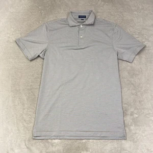Peter Millar Crown Crafted Polo Shirt Striped Short Sleeve Casual Golf Top Small - Picture 1 of 6