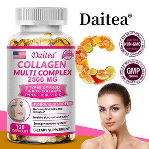 Collagen complex capsules support skin whitening, smooth hair and strong nails - Picture 1 of 12