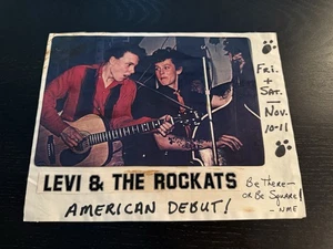 Flyer de colección original de álbum debut de Levi & The Rockats 1978 - Imagen 1 de 4