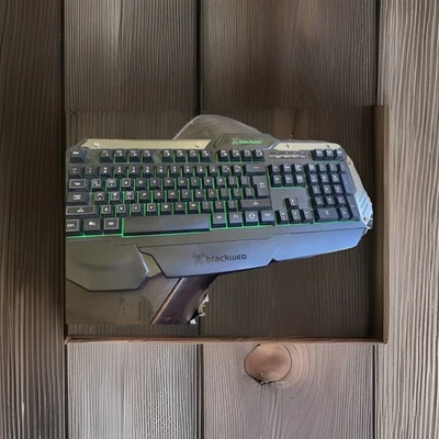 Blackweb Centaur Backlit RGB Gaming Keyboard Model BWA15HO108 USB Wired TESTED - Image 1 of 4