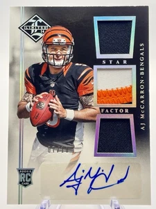 A.J. McCarron 2014 Panini Limited /10 Auto Jersey RPA Relic Alabama #RJ-AJ GU - Picture 1 of 2