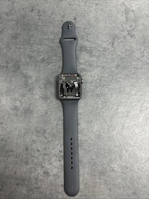 Apple Watch Series 3 42mm Space Grey Case - Black Sport Band (GPS) - Faulty - Image 1 of 4