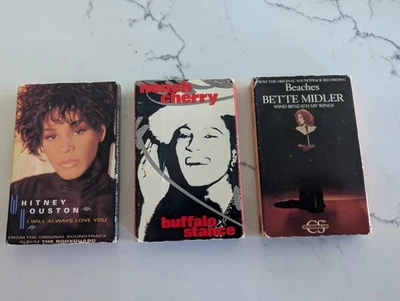 Cassette Singles Whitney Houston Bette Midler Neneh Cherry Beaches I Will Always - Imagem 1 de 3
