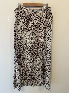 Cotton On Leopard Print Maxi Skirt Size 18 - Picture 1 of 2