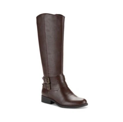 Style Co Womens 8 M Brown Malia Faux Leather Knee High Riding Boots NIB SS0 - Image 1 of 4
