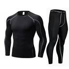Mens Gym Compression Base Layer Fitness Running Sports Quick Dry Leggings Pants