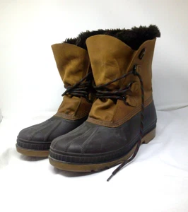 Sorel Stiefel Herren 11 Thermo Leder & Gummi Duck Badger Cold Winter Core - Bild 1 von 18