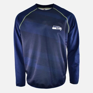 Seattle Seahawks Athletic Logo Pullover Thermabase Majestic Long Sleeve Shirt L - Picture 1 of 5