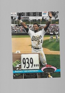 1991   Rickey Henderson, Topps Stadium Club, Members Only