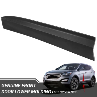  Front Left Door Lower Molding Door Garnish For 2013-2018 Hyundai Santa Fe Sport - Imagem 1 de 4