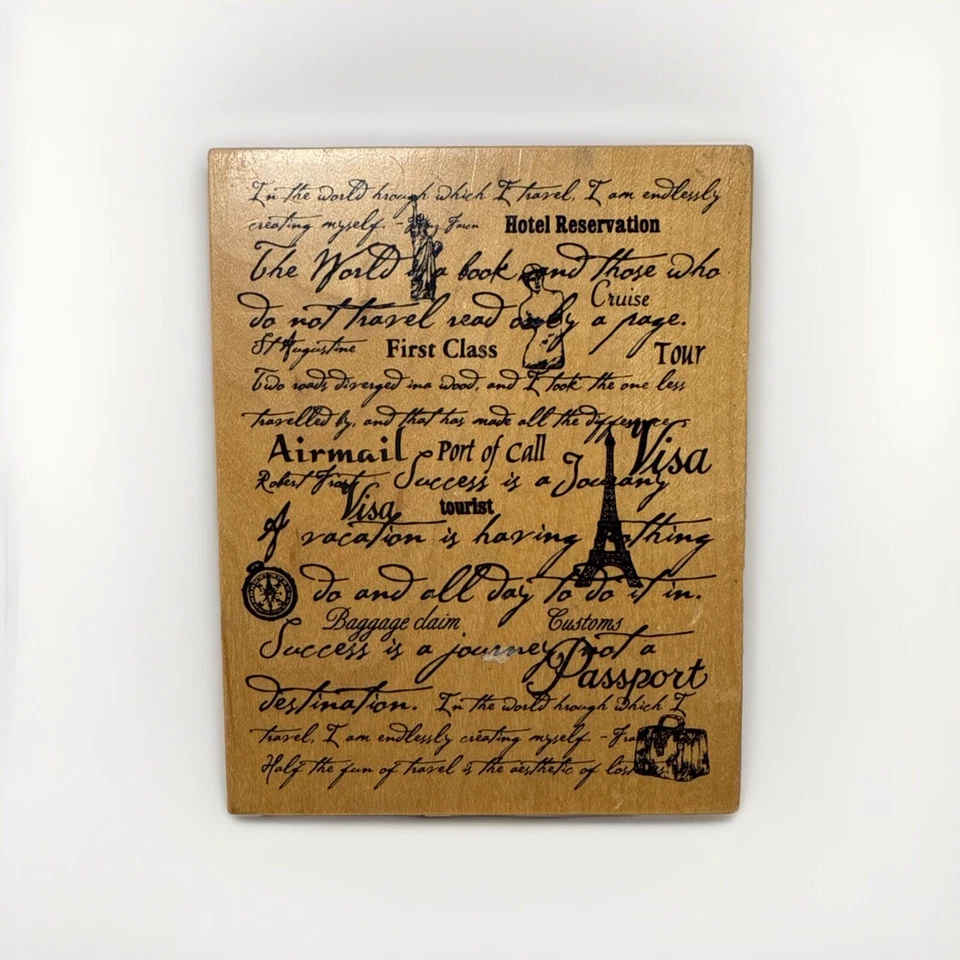 Estampillas de goma PSX Santa Rosa, CA Vintage Script Travel World, Pst.Card, Def. de ARTE Foto 1 de 4