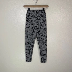 Balance Athletica Leggings Womens Small Compression Black Gray Spotted Gym - Picture 1 of 5