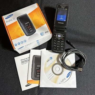 Samsung Rugby II SGH-A847 -3G AT&T Black Cellular Phone - Image 1 of 4