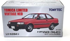 Tomica Limited Vintage Neo 1/64 LV-N284b Toyota Corolla Levin 2-Door Lime Red 84