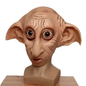 Dobby Halloween Cosplay Headgear Elf Cos Latex Full Mask Costume Party Props - Picture 1 of 6